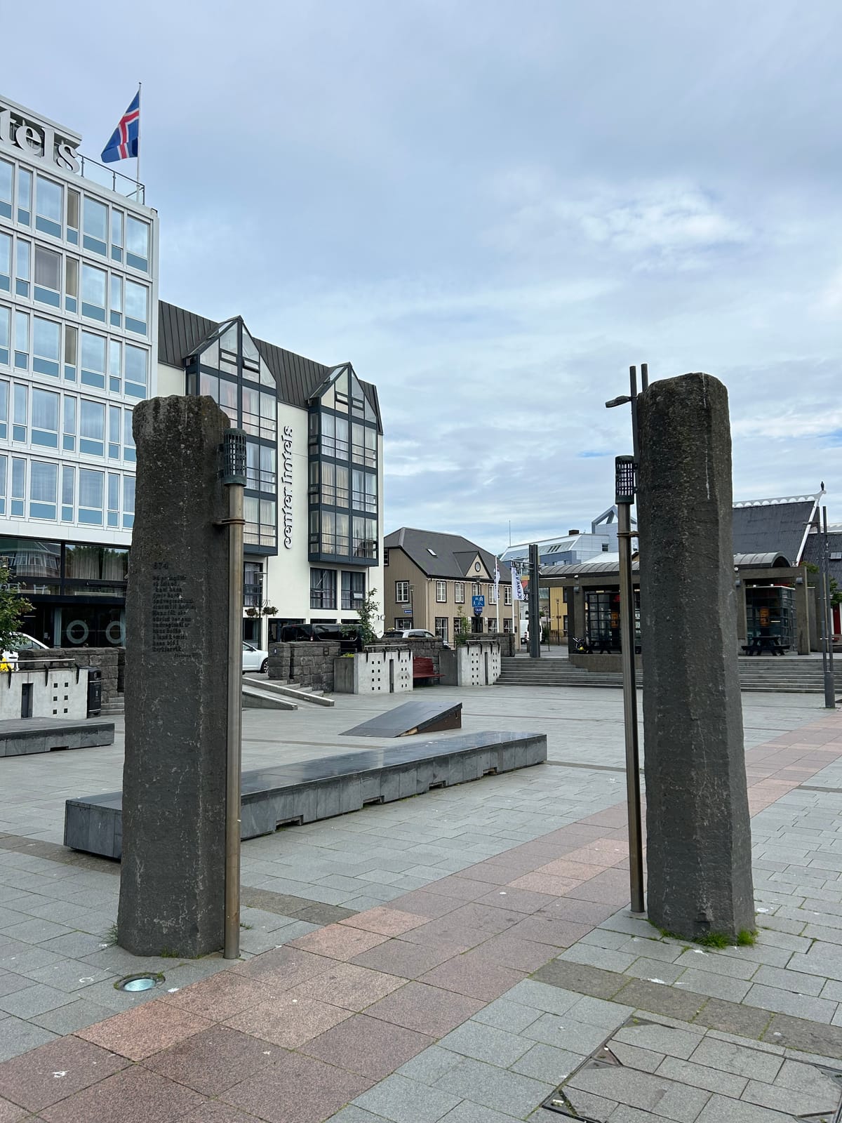 The Settlement Pillars, Reykjavík